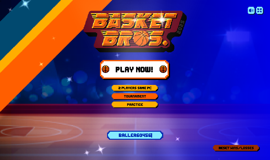 Screenshot of BasketBros available on Escape Drive