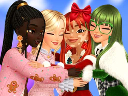 Screenshot of Christmas Girls Dress Up available on Escape Drive