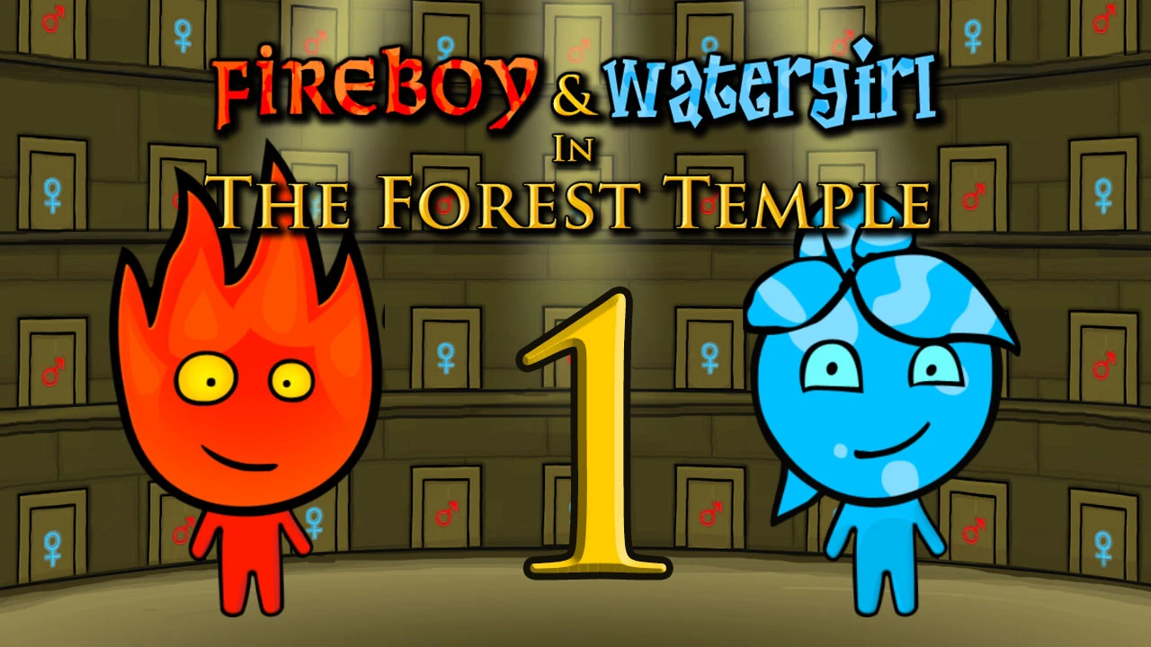 Screenshot of Fireboy Watergirl Forest Temple available on Escape Drive